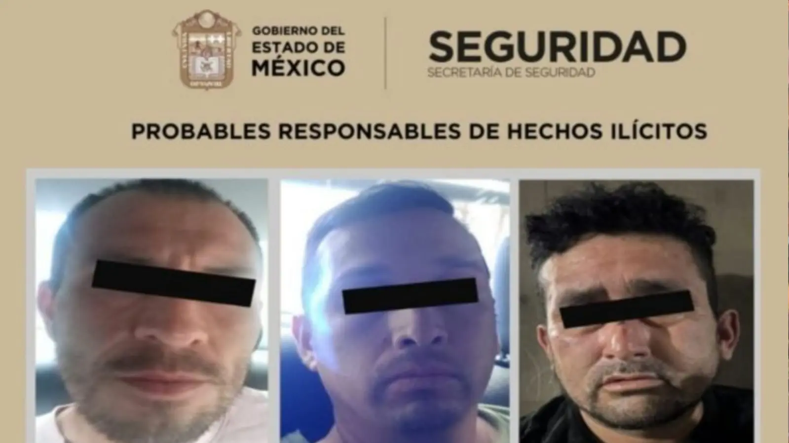 Detienen a tres hombres por abandonar cuerpo desmembrado en calles del Edomex