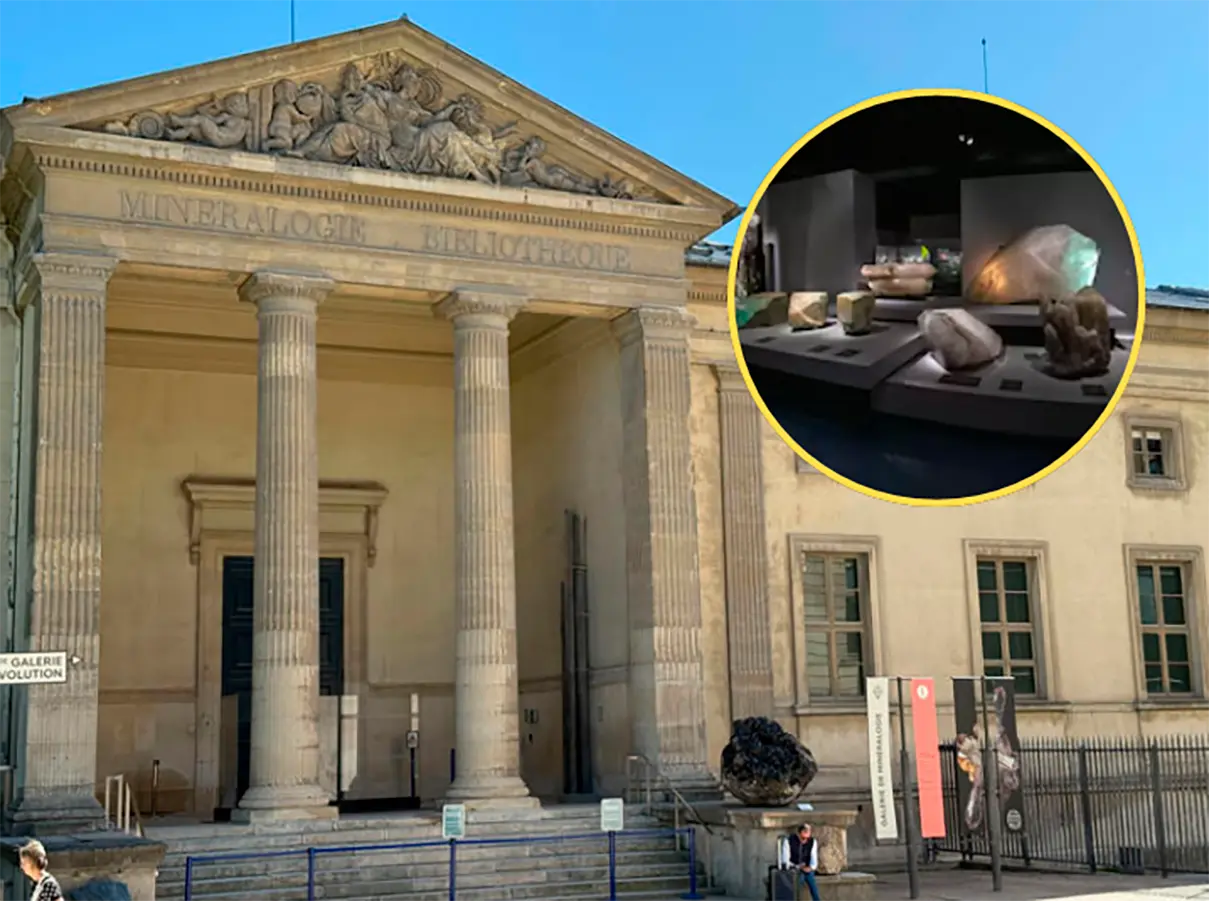 Detienen en España a una mujer vinculada con el robo de valiosas piezas de oro del Museo de Historia Natural de París