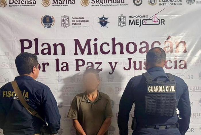 Detienen en Huaniqueo a presunto abusador sexual de un menor de edad, informa la SSP