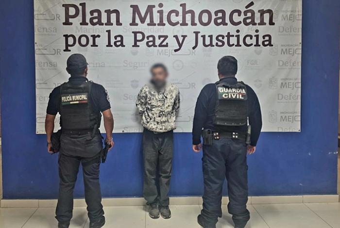 Detienen y amarran a “El Wicho” tras presuntamente intentar privar de la libertad a su hija en Jacona