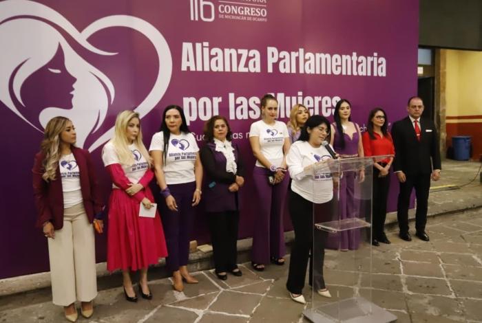 Diputadas de diferentes fuerzas políticas de la 76 Legislatura conformaron Alianza en pro de mujeres michoacanas