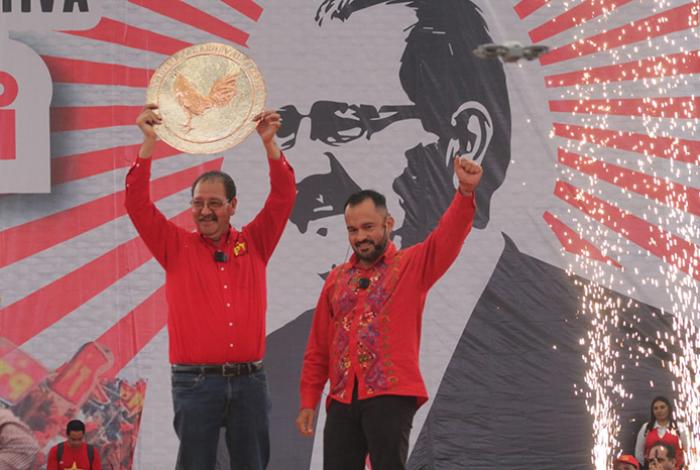 Diputado Hugo Rangel destapa a Reginaldo Sandoval para buscar la gubernatura por el PT