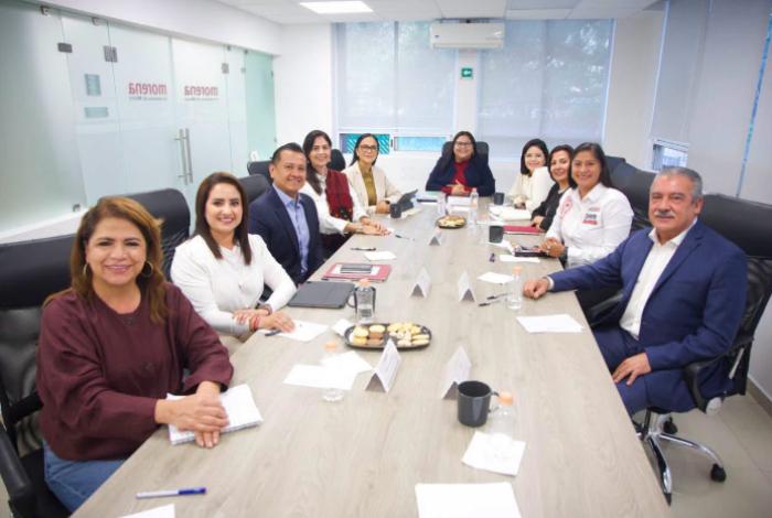 Dirigencia nacional de Morena se reúne con aspirantes de Michoacán, Bedolla y Leonel Godoy