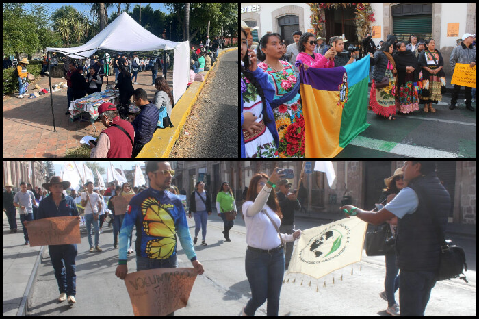 Diversas marchas colapsan el centro de Morelia este jueves; busque vías alternas