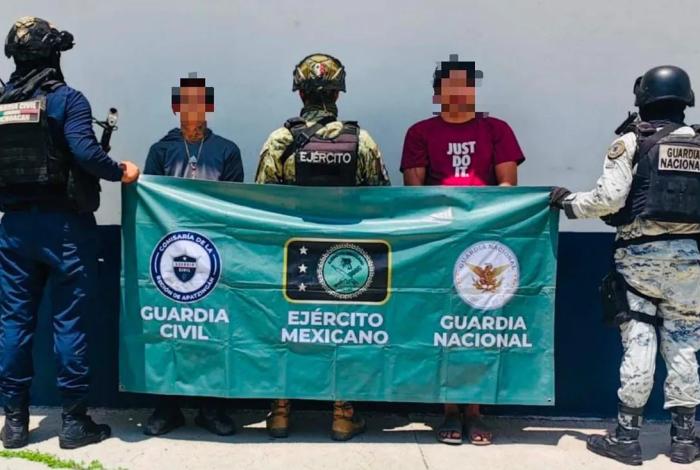 Dos detenidos en posesión de lonas con mensajes que hacen apología del delito: SSP