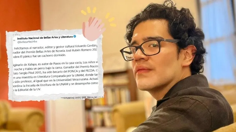 Eduardo Cerdán es ganador del Premio Bellas Artes de Novela José Rubén Romero