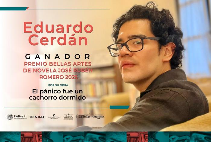 Eduardo Cerdán, gana Premio Bellas Artes de Novela José Rubén Romero