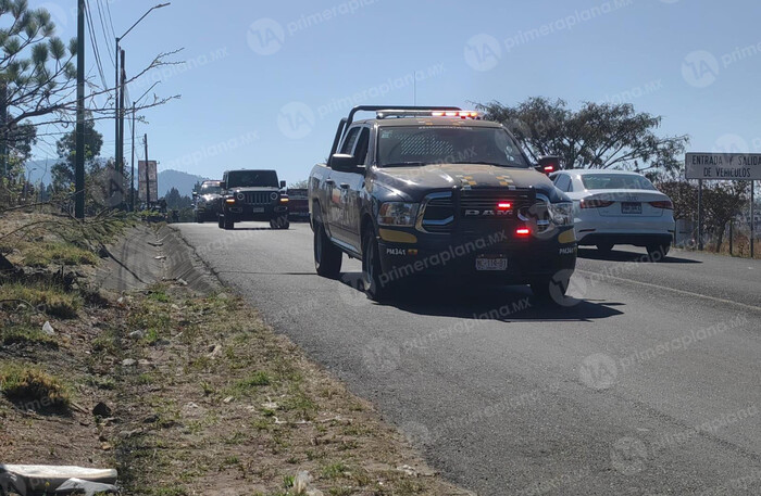 Ej3cut4n a conductor en Jesús del Monte, Morelia