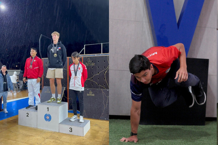 El atleta moreliano Felipe Macedo gana plata en el Campeonato Mundial de Parkour, en Japón