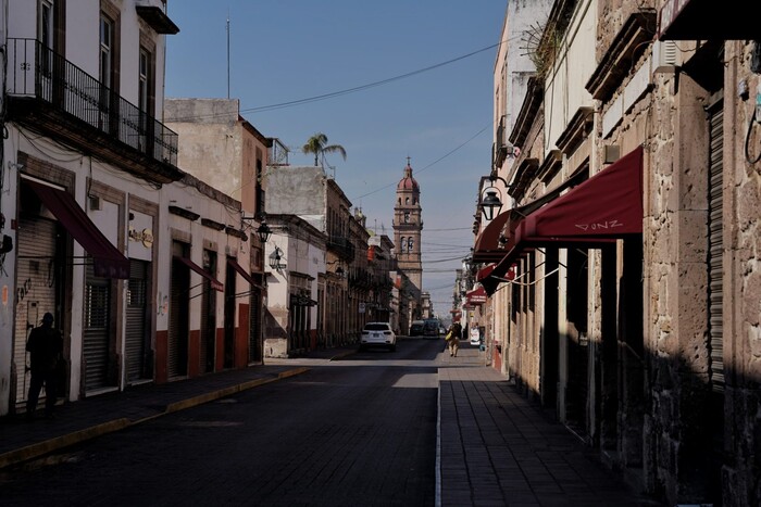 El Centro de Morelia en soleada calma