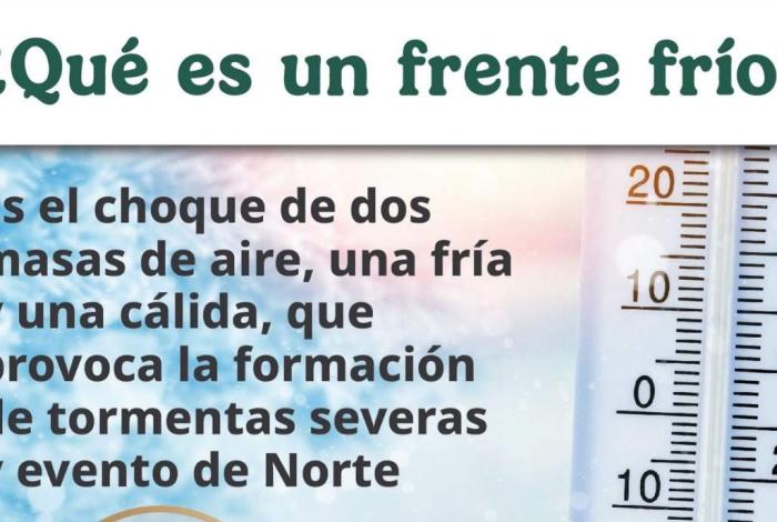 El Gobierno de México, a través de la CNPC, emite recomendaciones por la entrada del frente frío No. 16