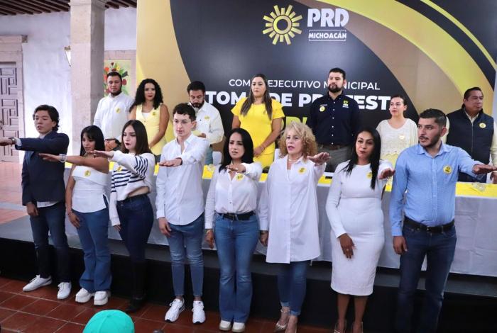 El PRD Morelia inicia nueva etapa con Lucila Martínez al frente y un comité de rostro joven