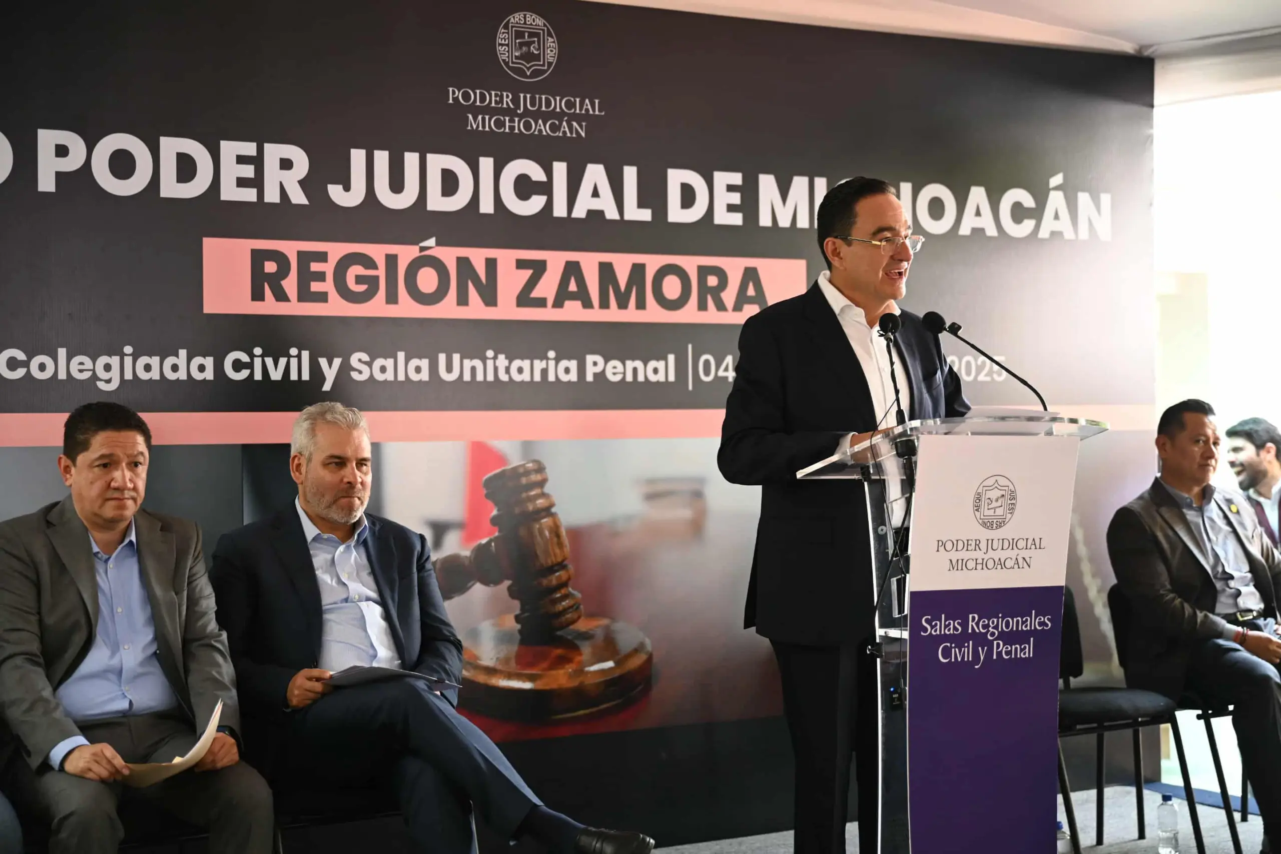 El Presidente Carlos Soto impulsa la justicia con apertura de Salas Civil y Penal en Zamora