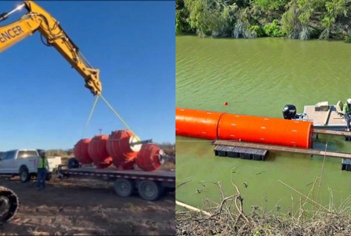 Embajada de EUA en México advierte a migrantes sobre 800 kilómetros de boyas en el río Bravo