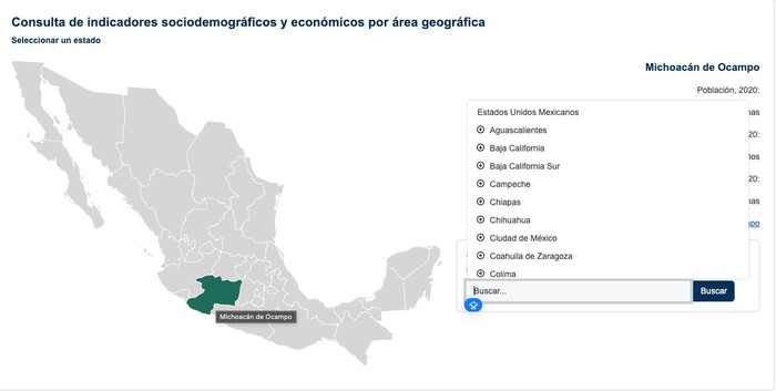 En 2024, en Michoacán de Ocampo había 343 mil establecimientosy 1.2 millones de personas trabajaban en estos