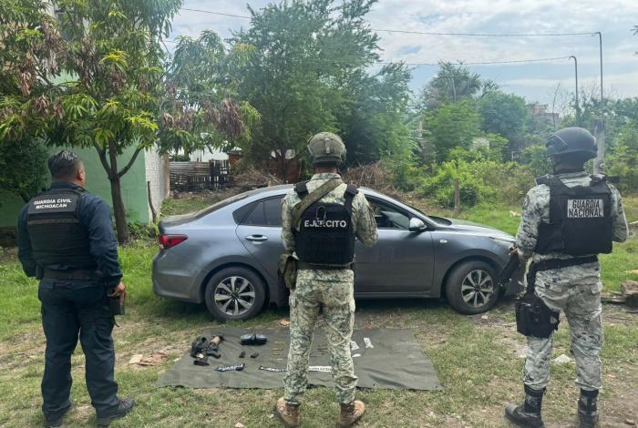 En Apatzingán, SSP y Defensa desactivan artefacto explosivo improvisado