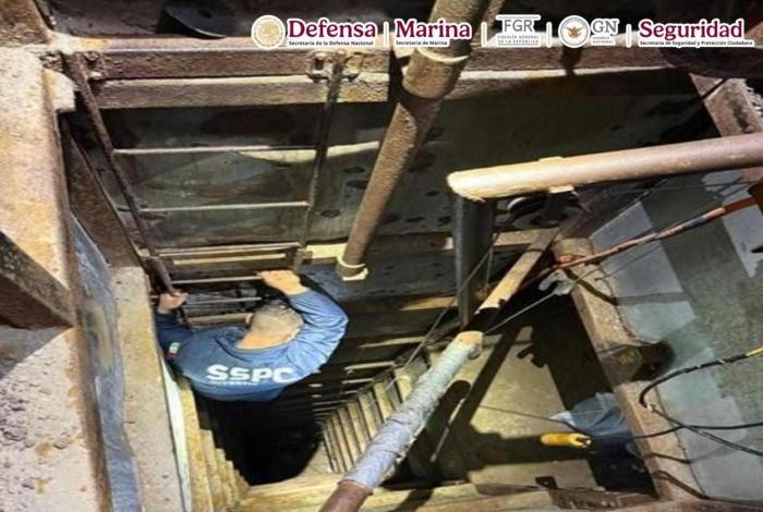 En Baja California, tras ejecutar una orden de cateo se inhabilitó un túnel que conectaba con Estados Unidos