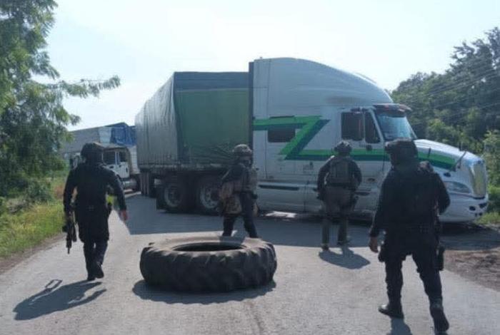 En Buenavista también hubo bloqueos por operativo militar