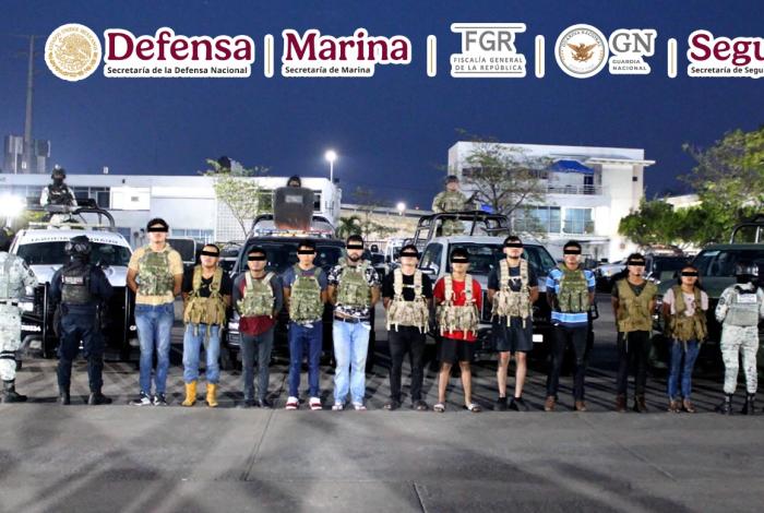 EN DIFERENTES ACCIONES, AUTORIDADES FEDERALES DETUVIERON EN TABASCO A 12 PERSONAS POR DELITOS CONTRA LA SALUD Y POSESIÓN DE ARMAS