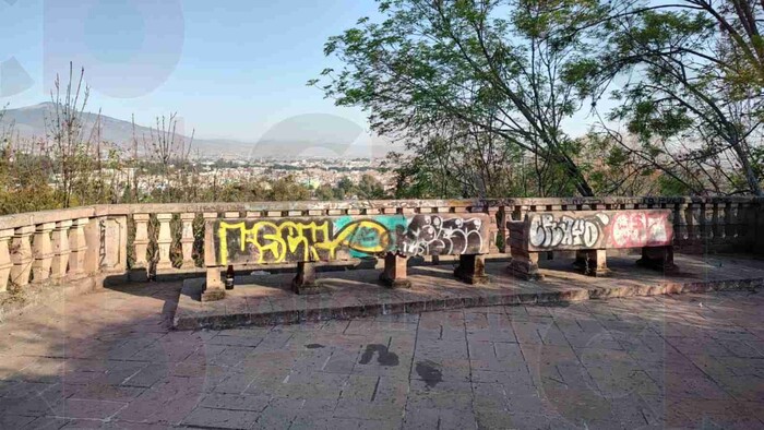 En el abandono y vandalizado, así se encuentra el mirador de Vista Bella, en Morelia