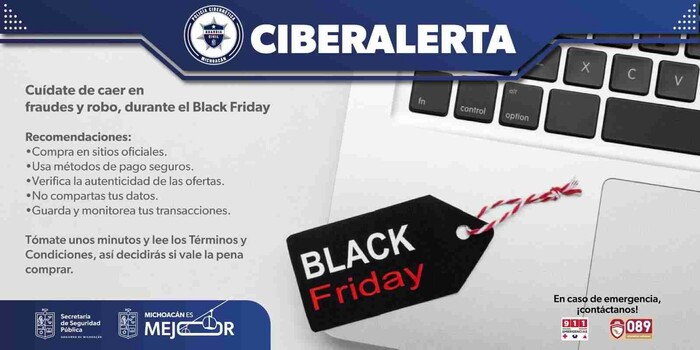 En el Black Friday o Cyber Monday sigue estos consejos de la SSP para compras seguras en línea