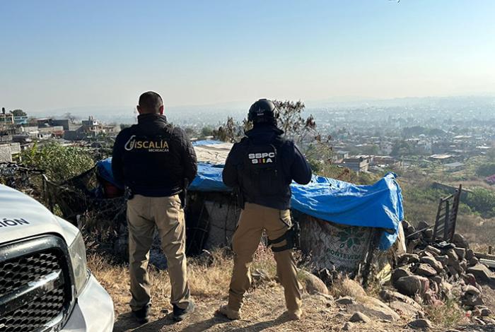 En la Leandro Valle de Morelia, FGE ejecuta cateo y asegura narcótico