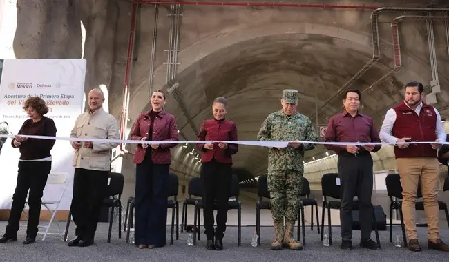 En México construimos puentes en vez de muros; Presidenta Claudia Sheinbaum al inaugurar primera etapa del viaducto elevado de Tijuana 