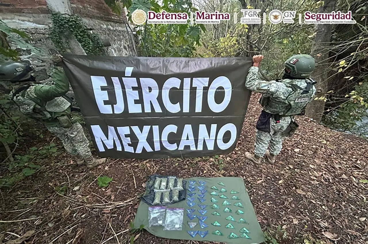 En Michoacán, fuerzas federales detienen a 16 personas aseguran armas de fuego exclusivos y vehículos.