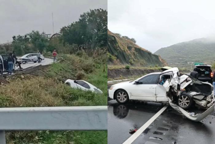 En Morelia, un auto se va al río; en Copándaro, otro queda destrozado