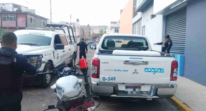 En pocos minutos SSP recupera camioneta robada propiedad del Ayuntamiento de Morelia