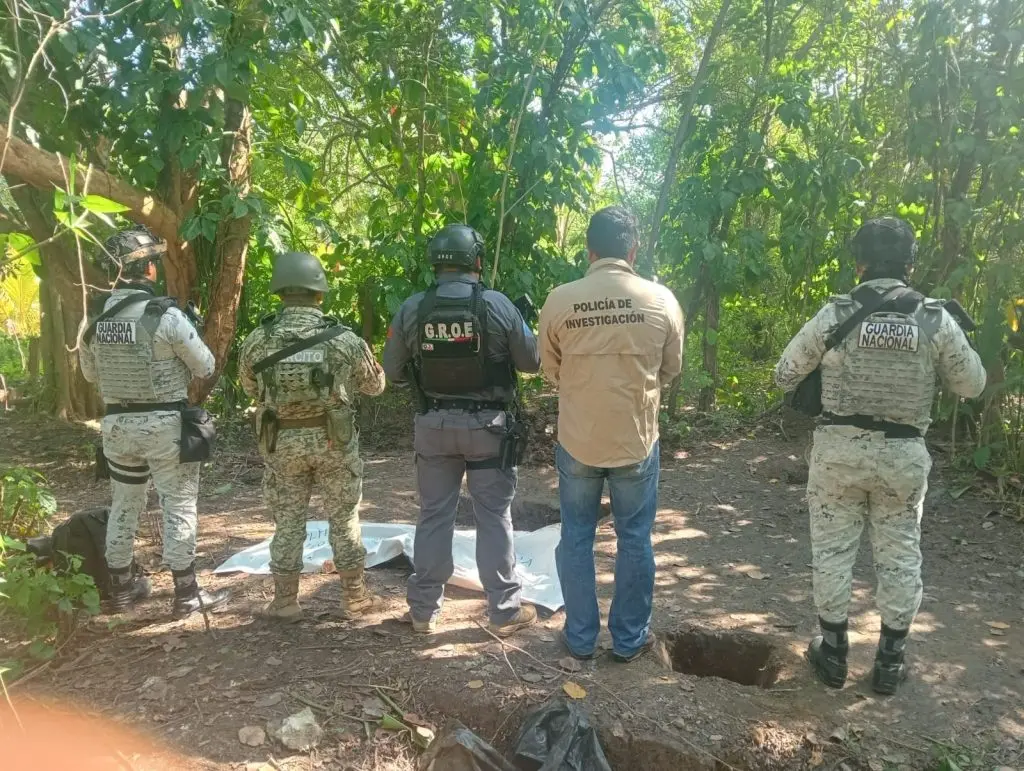 Encuentran 6 cuerpos de una fosa clandestina de Paraíso, Tabasco