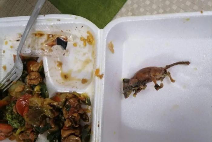 Encuentran ratón en platillo de comida china en Veracruz