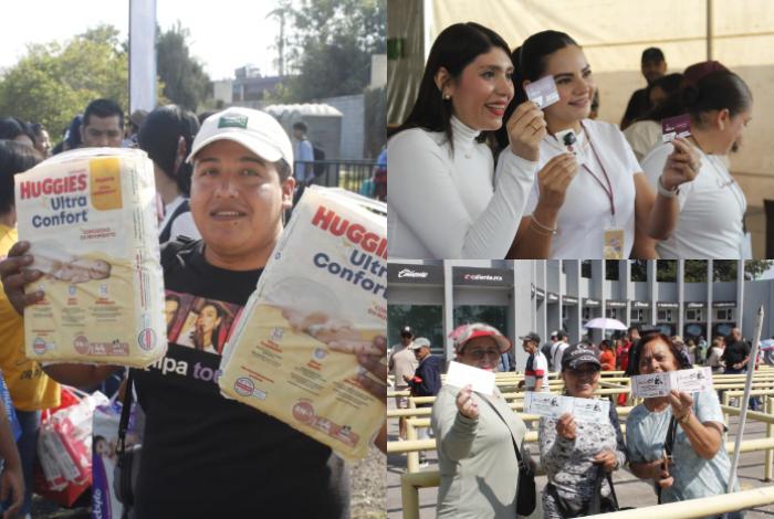 Entre calor y nostalgia: Fans de El Buki acampan días antes para obtener un boleto a cambio de pañales