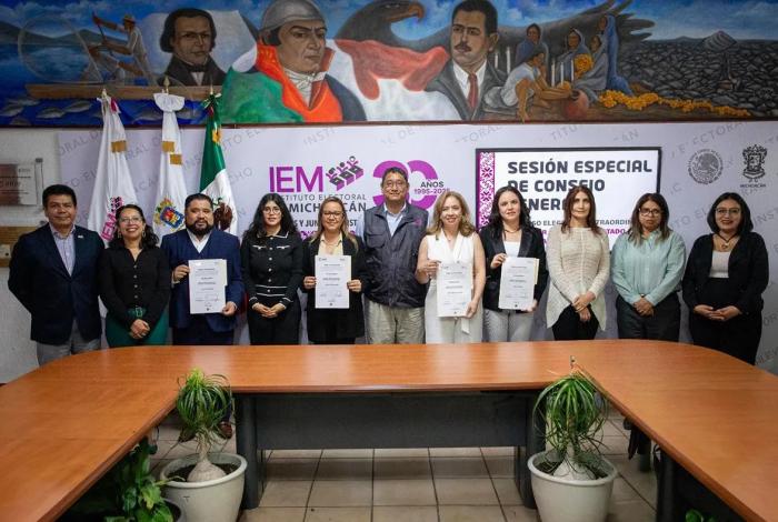 Entrega el IEM constancias de mayoría a Magistraturas de Disciplina Judicial, Penales y Juzgados Laborales