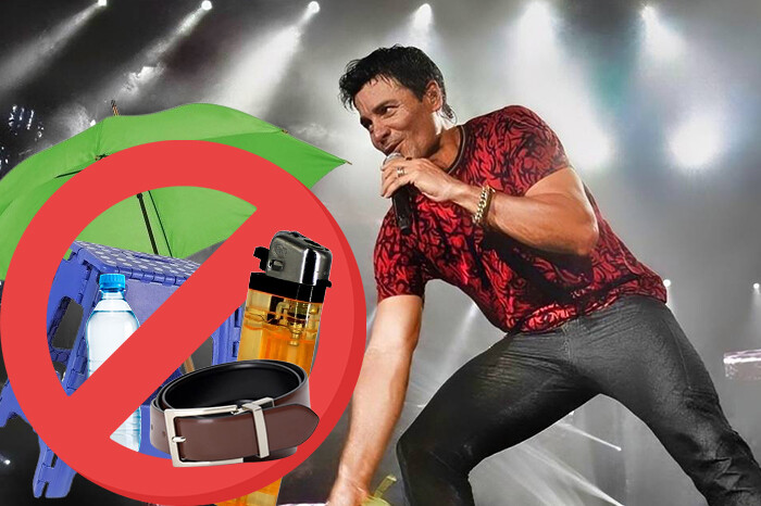 Estos son los objetos que no podrás ingresar al concierto de Chayanne