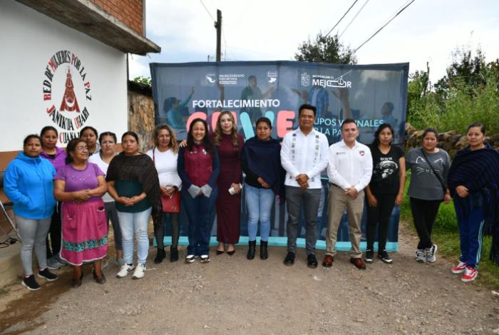 Estrategia estatal impulsa talleres productivos en Pátzcuaro y Cuanajo: SESESP