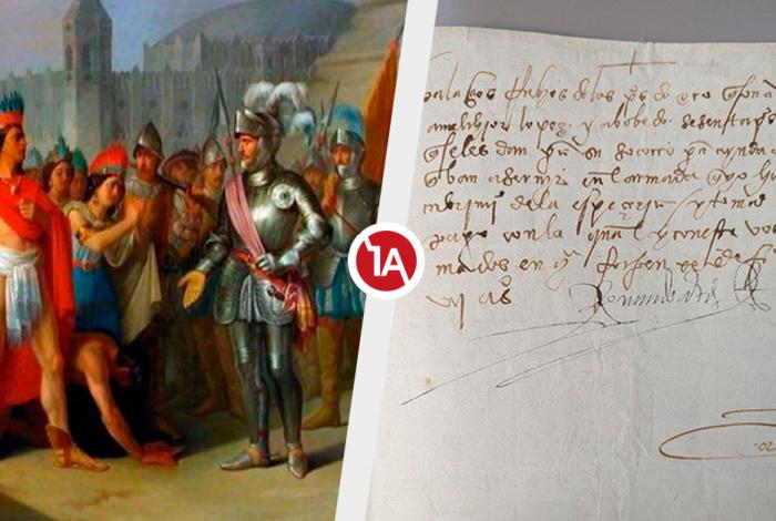 EU devuelve a México manuscrito robado con la firma de Hernán Cortés
