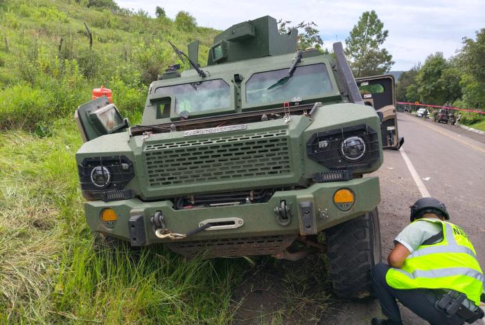 Fallece Capitán en hospital de Guadalajara, tras accidente de vehículo militar en Tocumbo
