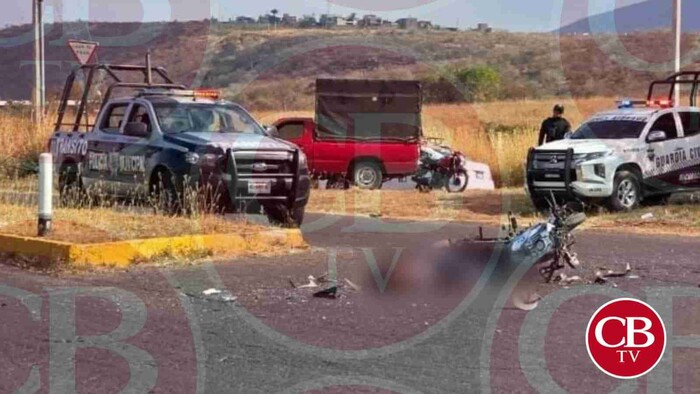 Fatal accidente en Jacona deja un muerto y un herido