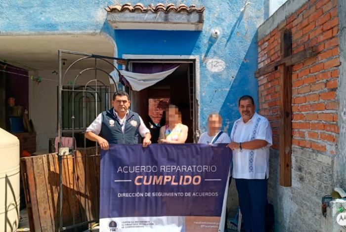 FGE logra recuperación de vivienda en Tarímbaro, mediante acuerdo reparatorio