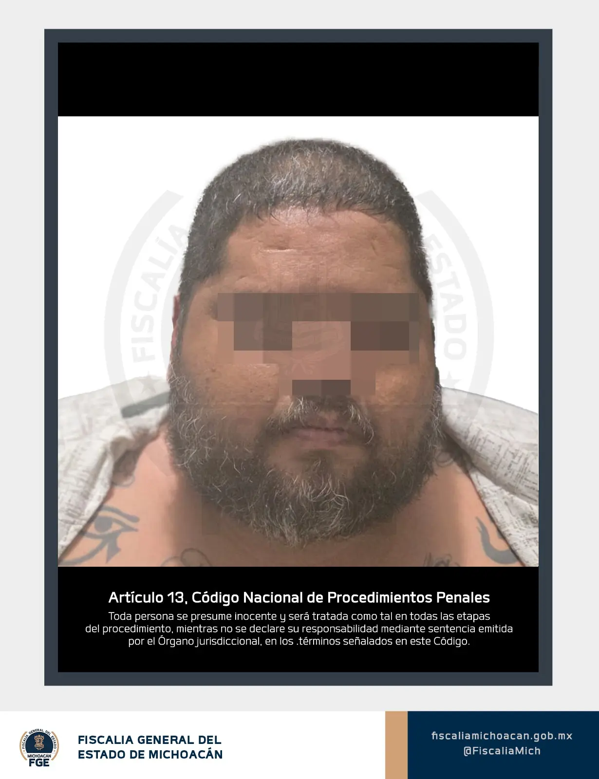 FGE y fuerzas federales y estatales detienen a “El Congo”, presunto implicado en el atentado contra Carlos Manzo y en la extorsión agrícola