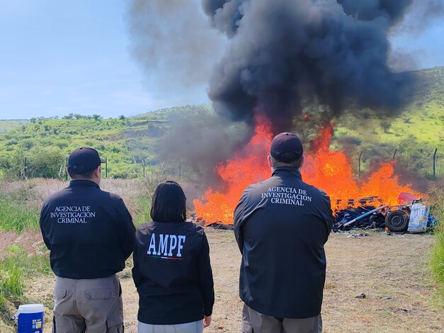 FGR destruye 106.4 kilos de drogas