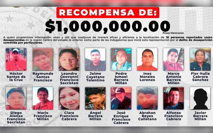 Fiscalía de Guerrero ofrece 1 millón por información sobre comerciantes desaparecidos