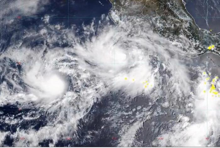 Formación de la tormenta tropical Cosme en el Pacífico