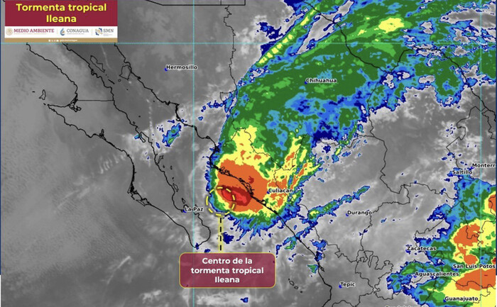 #Fotos | Tormenta tropical “Ileana” llega a Los Mochis con leves afectaciones