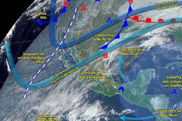 Frente frío 13 ‘mojará’ tu fin este sábado en 17 estados; se esperan nieve y heladas