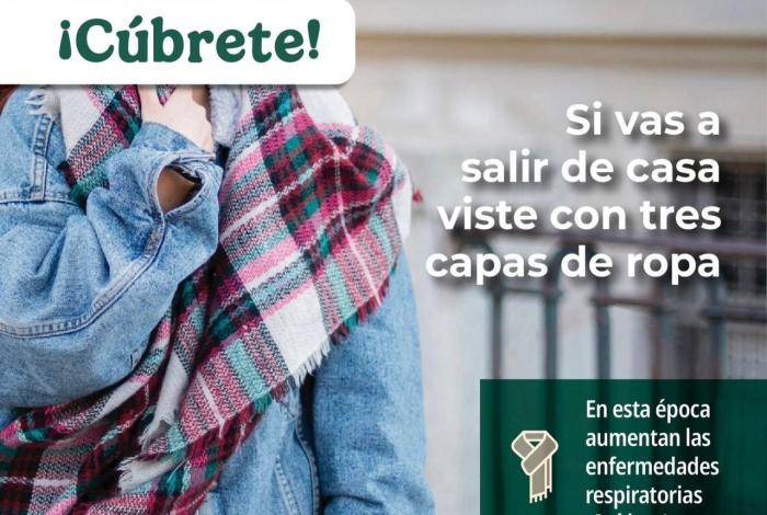 Frente frio 14 provocará lluvias  y descanso térmico; se invita a la población a continuar tomando prevenciones