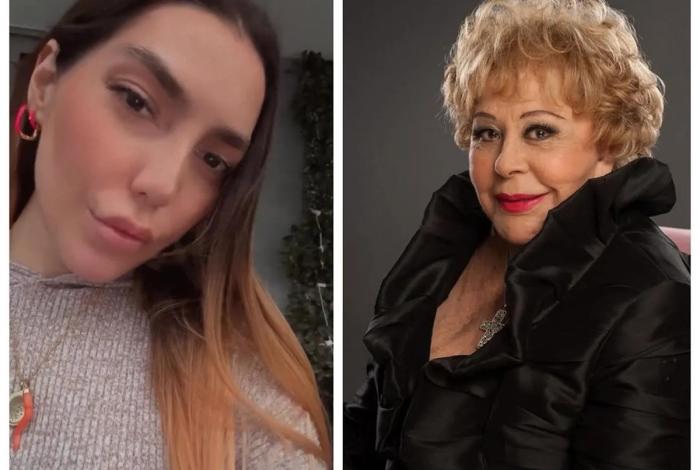 Frida Sofía conmueve con homenaje floral en cripta de Silvia Pinal