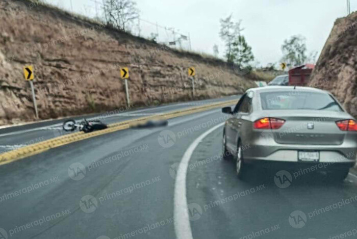 Fuerte accidente en el Ramal Camelinas deja un motociclista lesionado