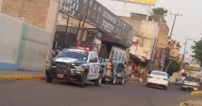 Fuerte movilización policíaca por supuesto artefacto explosivo en el norte de Morelia